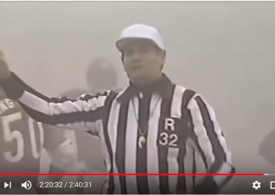 Fog Bowl - Jim Tunney Interference